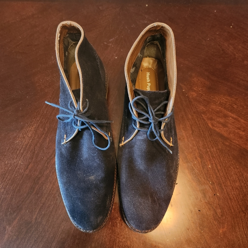 Hush Puppies Men's Black Chukka  Suede Boots. Size 13. Gently Worn.
